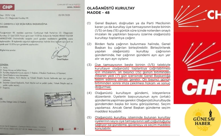CHP’de Olağanüstü Kurultay Tartışması: 15 Gün Kuralı Bekleniyor