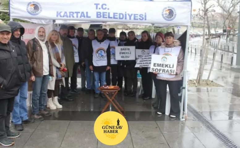 Kartal’da Emeklinin Sofrası Kuruldu
