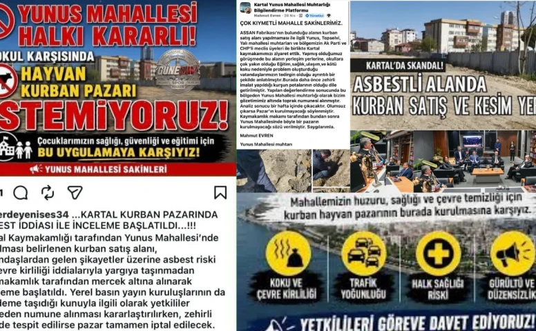 SON DAKİKA | Kurban Pazarı Tartışmalarında Yeni Açıklama: “Asbest İddiası Temiz Çıktı”