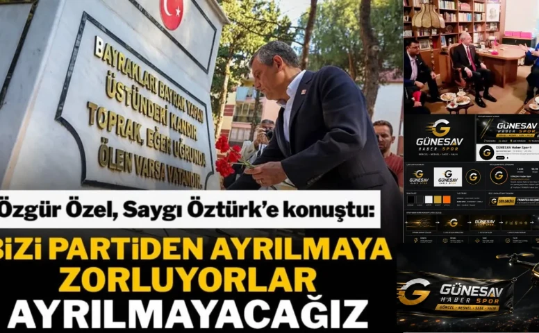 🔴  “BİZİ CHP’DEN AYIRAMAZLAR” MESAJI: ÖZEL'DEN DİKKAT ÇEKEN ÇIKIŞ